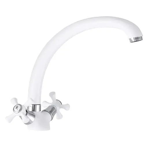 Смеситель для кухни white Mixxus Omega 273 MI2766 Белый матовый - фото 1