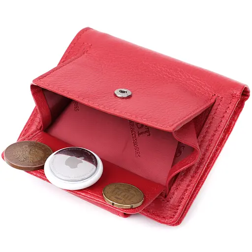 Кожаный женский кошелек ST Leather 10х11.2х1.5 см acs0029440 - фото 5