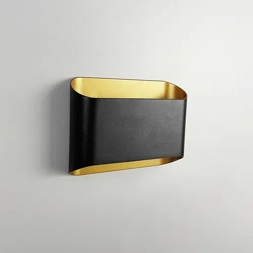 Світильник на 4 лінзи у чорно-бронзовому корпусі 4000K IP 54 | Line F | Арт. W045/4 BK+GD - фото 4