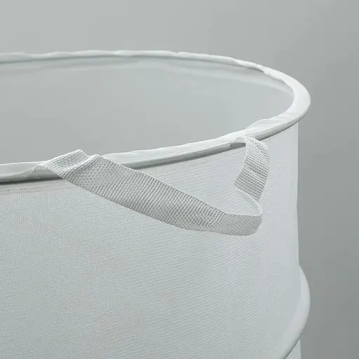 Кошик-бочка на пружині Handy Home Хмарка з кришкою на липучках 50х45х45 см білий (UC-132) - фото 5