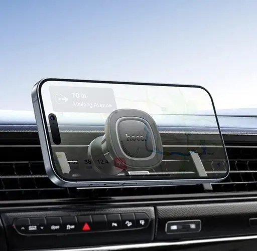 Автомобильный держатель для телефона в машине Hoco H72 магнитный универсальный держатель-холдер Черный - фото 6