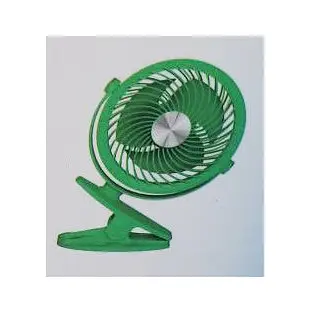 Портативный мини вентилятор YASE YS-2260 настольный прищепка работа от USB Зеленый - фото 3