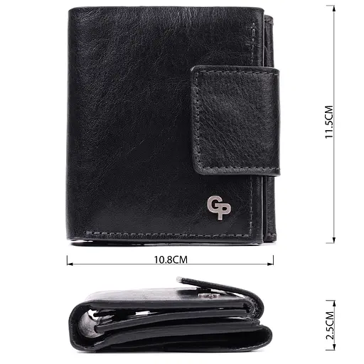 Жіночий шкіряний гаманець Grande Pelle 10.8х11.5х2.5 см acs0029466 - фото 2