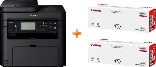 МФУ Canon i-SENSYS MF237w c Wi-Fi + 2 картриджа (1418C162 /1418C170)