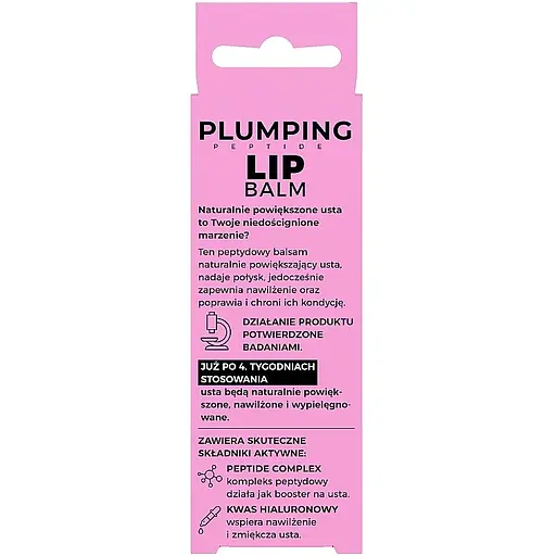 Пептидний бальзам для збільшення губ Bielenda Plumping Pertide Lip Balm 10 г - фото 3