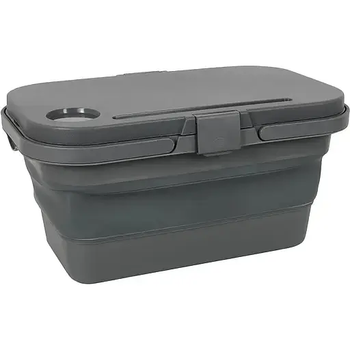 Кошик складаний Bo-Camp Foldable Box With Table Top Grey 17 л (6303695) - фото 1