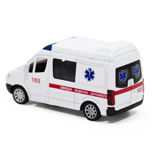 Автомодель детская Скорая помощь MERCEDES-BENZ SPRINTER TechnoDrive 250295 инерционная - фото 7
