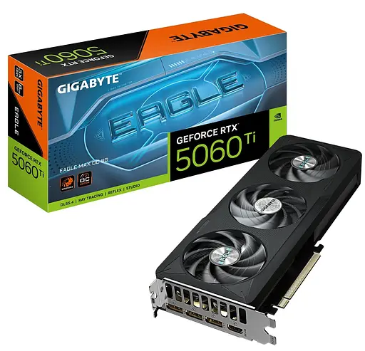 Видеокарта Gigabyte RTX 5060 Ti 8GB EAGLE MAX OC (GV-N506TEAGLEMAX OC-8GD) (GDDR7, 128 bit, PCI-E v5.0 x8) - фото 10