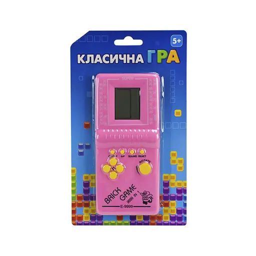Дитяча інтерактивна іграшка "Класична гра Тетріс" Bambi 725-60(Pink) рожевий - фото 1