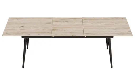 Стіл журнальний трансформер Dandi Small Ferrum-decor 45x120(160)x60 Чорний метал ДСП Дуб Сан-Марино 16 мм (FRD-106790) - фото 6