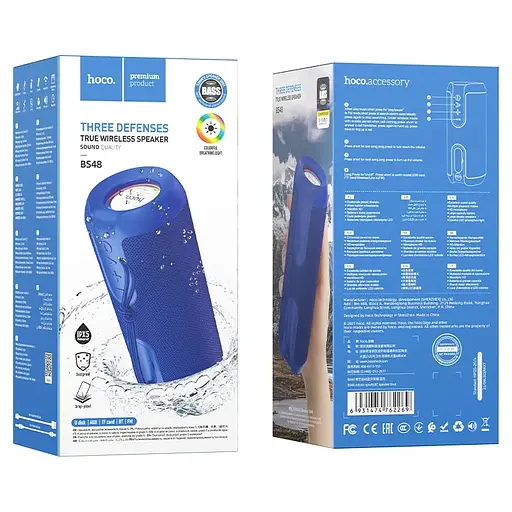 Портативна акустика Hoco Portable Speaker BS48 (Blue) [78944] - фото 3