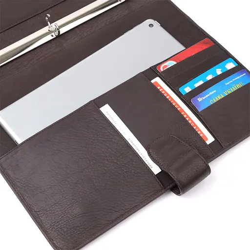 Органайзер из зернистой натуральной кожи Tony Perotti 25.5х31х3.5 см sum0027459 - фото 8