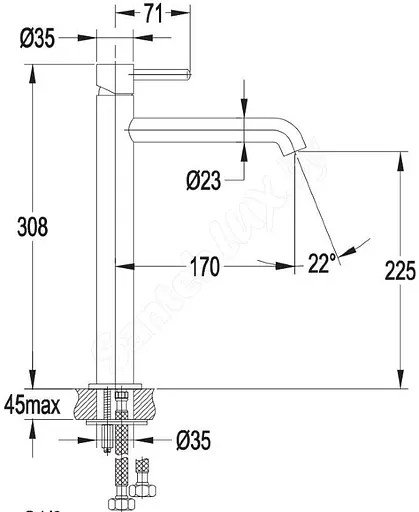 Змішувач для раковини Omnires Y nickel (Y1212NI) - фото 3