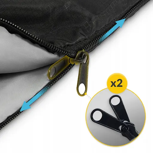 Спальный мешок (спальник) кокон Mountain Goat Pro+ MG0016 0 ...+10°C R Black/Olive (P-5905973400978) - фото 6