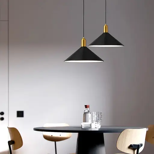 Підвіс Forli із чорним металевим плафоном 35х20 см Line.F MJ 174-350 BK - фото 1