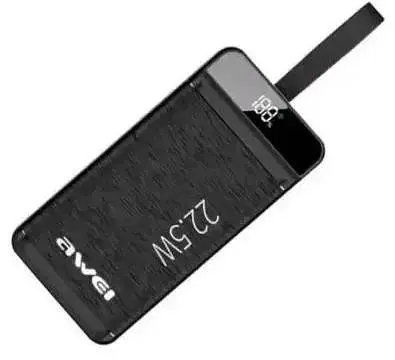 Павербанк портативная батарея AWEI P142K зарядное устройство для телефона 50000 mAh Черный - фото 2