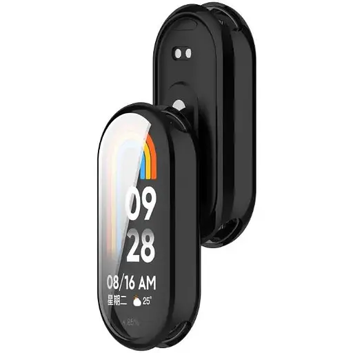 Чехол-накладка DK для Xiaomi Mi Smart Band 9 Silicone Face Case (black) - фото 2