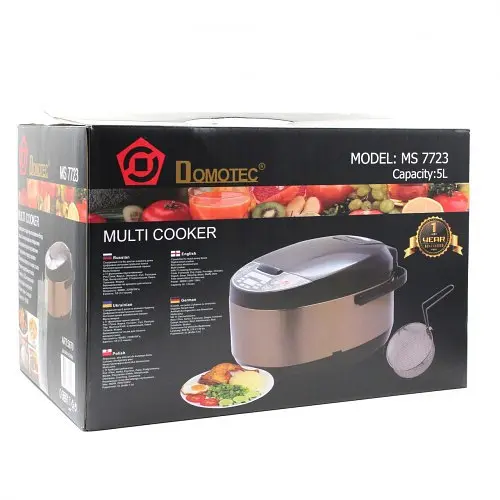 Мультиварка Domotec MS 7723  5 литров 11 программ с фритюрницей 900W - фото 2