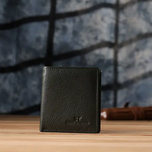 Жіночий гаманець на магніті з натуральної шкіри ST Leather 9.5х10х2 см acs0029654 - фото 8