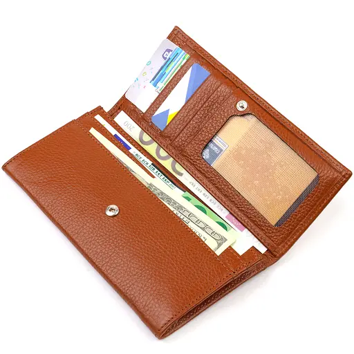 Жіночий шкіряний гаманець Canpellini 17.8х9х1 см acs0025580 - фото 3