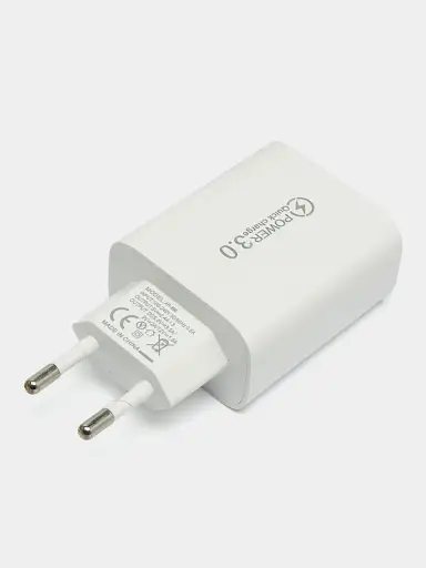 Сетевое зарядное устройство для Qumo Wall QC3.0 AR-108 Quick charge 3.0 5V/2А Зарядка - фото 4