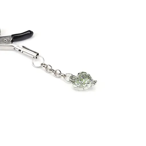Затискачі для сосків Liebe Seele Glow-in-dark Nipple Clamps зелений - фото 3