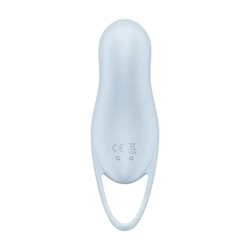 Вакуумный стимулятор клитора с вибрацией Satisfyer Pocket Pro 1 голубой - фото 4