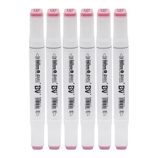 Скетч-маркер двусторонний Bavi №137, на спиртовой основе, 10 шт.