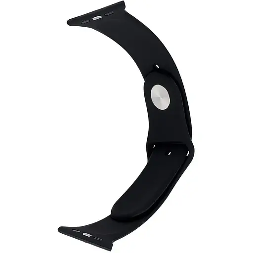 Ремінець Apple Watch Silicone 42/44/45/46/49 мм Чорний S - фото 1