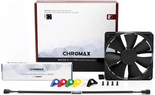 Вентилятор Noctua NF-F12 PWM chromax.black.swap (NF-F12PWM CHROMAX.BLACK.SWAP) - фото 4