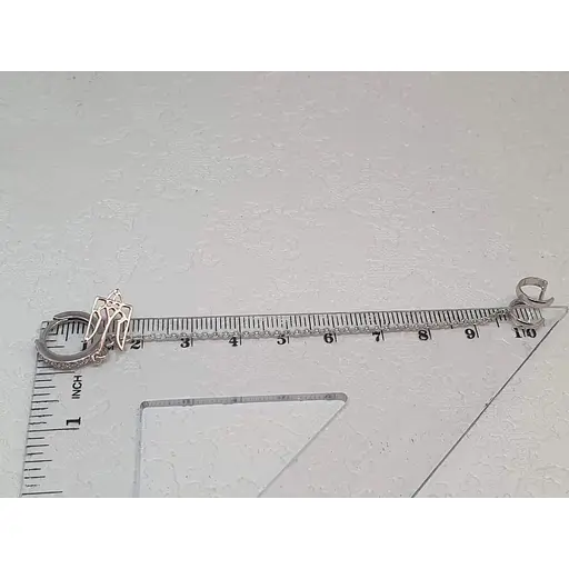 Срібна моносережка Ірій з каффою на хелікс Тризуб. 40024.2 - фото 4