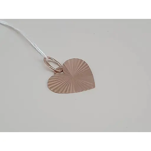 Золотая подвеска "Сердце".  440959А - фото 4