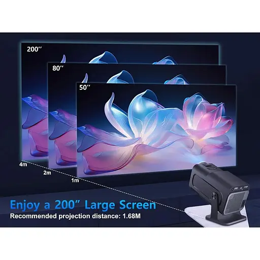 Смарт проектор Magcubic HY320 Mini Android 14, chip H726, 8K24fps, 1GB/8GB Wi-Fi 2.4G/5G Обновленная версия Кинотеатр Black (19031) - фото 6