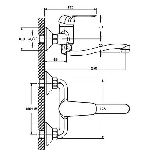 Змішувач для кухні Haiba DARIO 005 (HB0857) - фото 2
