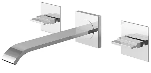 Смеситель для умывальника Kohlman Axis chrome + BOX скрытого монтажа QW190N Хром - фото 1