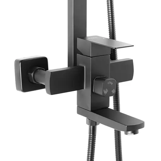 Душова система Mixxus KUB-009-J black MI2814, Чорний матовий - фото 3