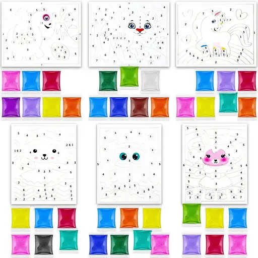 Дитячий набір для творчості картини з піску 6 в 1 KP-001 - фото 2