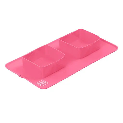 Миска складная Waudog Silicone385х230х50 мм розовый - фото 3