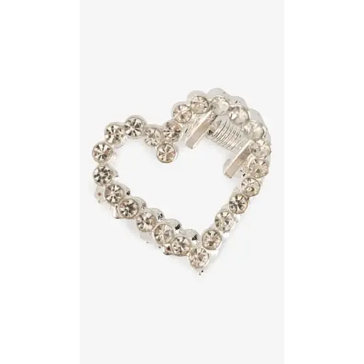 Заколка-краб женская 3812B-3 Серебряный - фото 1