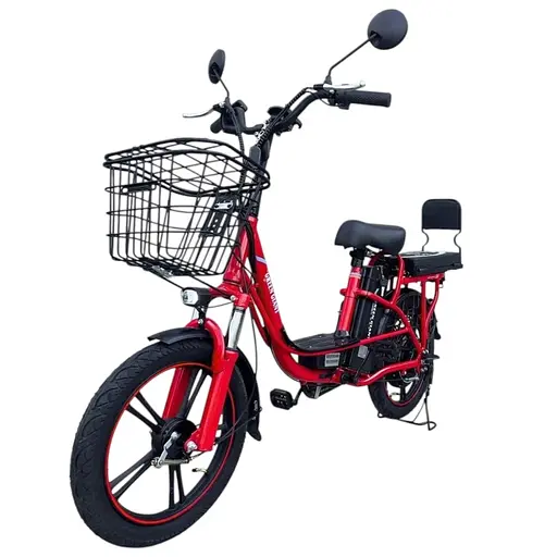 Електровелосипед Green Giant U18" 600W 48V 18Ah + сидіння/багажник червоний