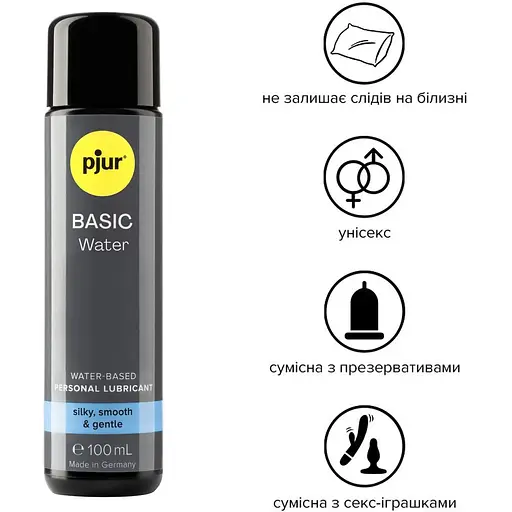 Змазка на водній основі Pjur Basic waterbased 100 мл - фото 2