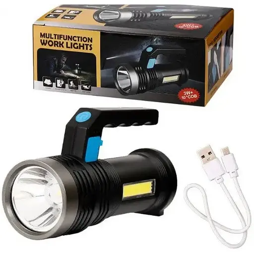 Світлодіодний ручний ліхтар Multifuncion work lights 3W портативний на акумуляторі 