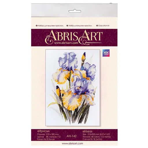 Набір для вишивання хрестиком "Іриси" AH-142 30х21 см - фото 6