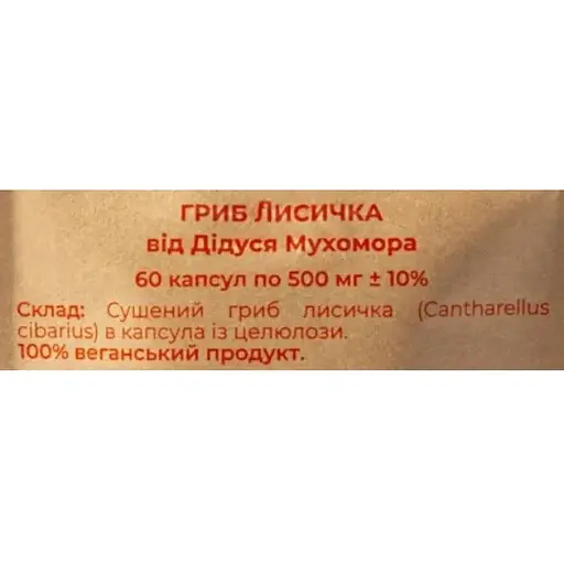 Лисички Дідусь Мухомор 500 мг 60 капсул - фото 2