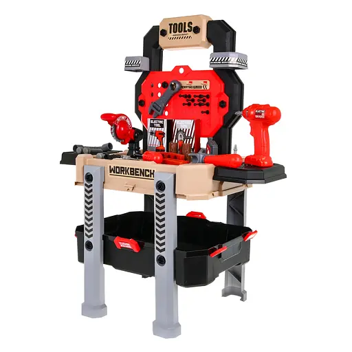 Майстерня Ramiz з інструментами для дітей DIY набір 2в1 червоний 8028A - фото 2