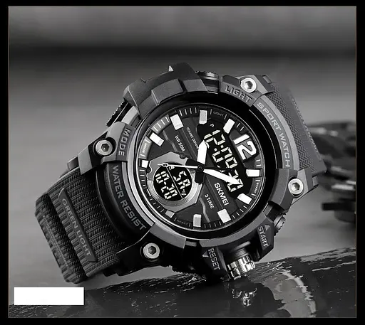 Наручний годинник чоловічий Skmei 1725 Black, 1725BK (18428) - фото 6