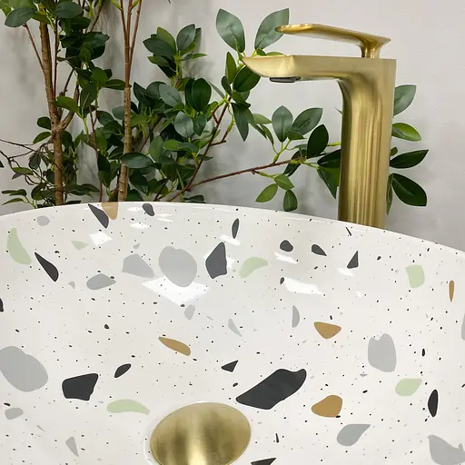 Умивальник VBI Parma terazzo glossy накладний VBI-011011, Цветной - фото 4