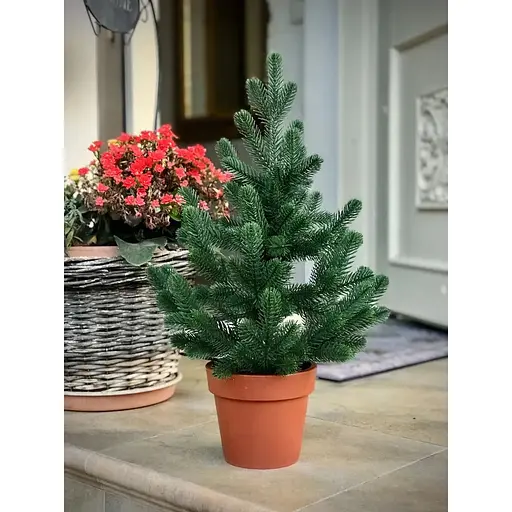 Елка Hvoya Traditional литая в горшке 50 см зеленая новинка - фото 7