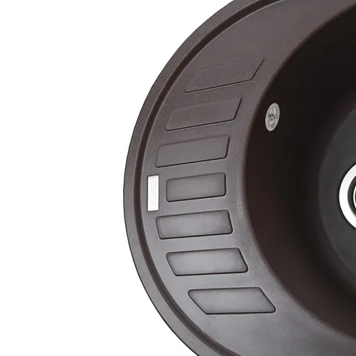 Кухонна мийка гранітна Globus Lux Arno коричневий 620x500мм-А0006, Коричневий - фото 5