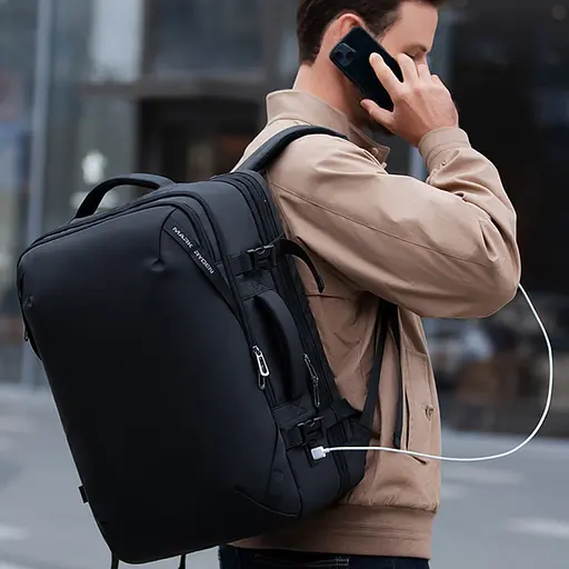 Рюкзак Mark Ryden 9993KR 29-43л с отделением для ноутбука до 17,3" и USB-портом Black (16271) - фото 7